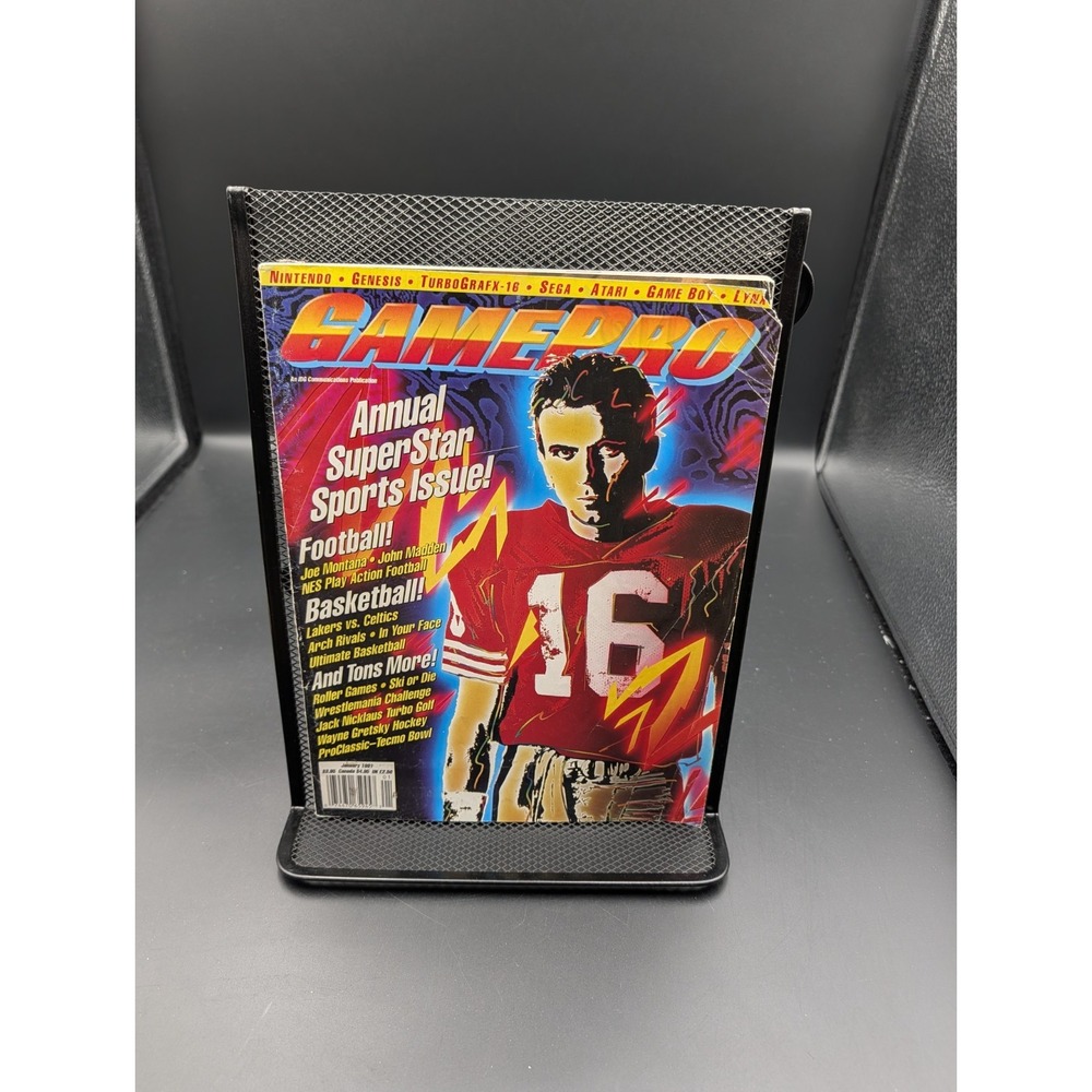 GamePro 1991 January Superstar Sports Issue Joe Montana